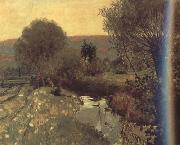Hans Sandreuter Autumn in the Leime Valley (nn02) Sweden oil painting reproduction